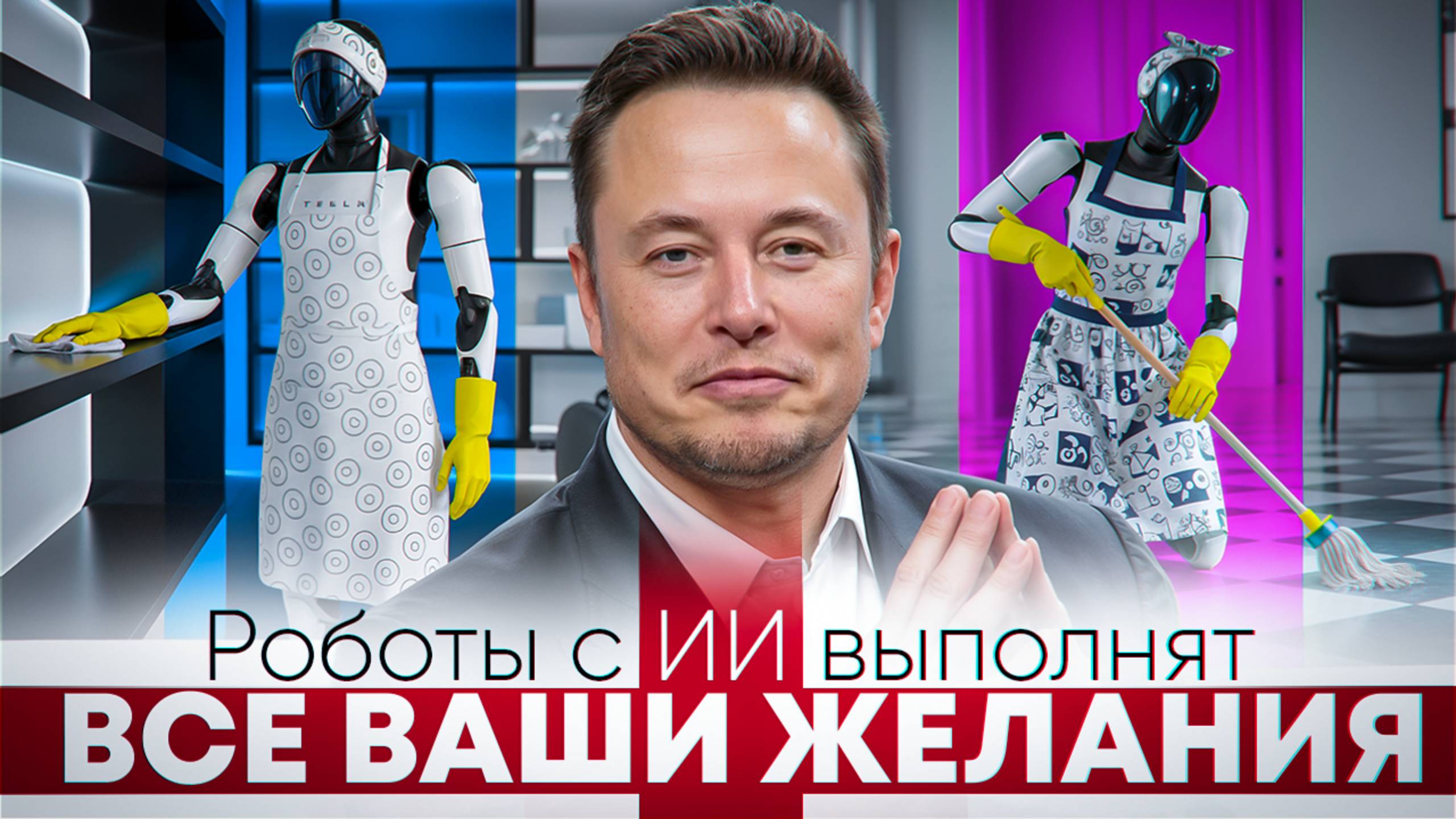 Илон Маск: роботы с искусственным интеллектом победят бедность смотреть онлайн