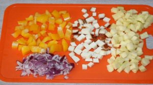 Салат с яблоком и болгарским перцем