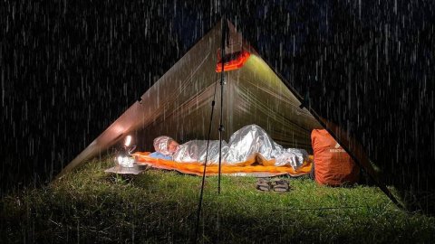 ОДИНОЧНЫЙ ПОХОД ПОД ДОЖДЕМ☀️РАССЛАБЛЯЮЩИЙ ПОХОД ПОД ДОЖДЕМ