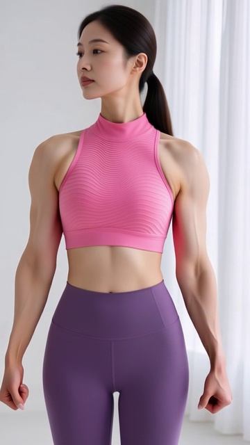 Мощь в розовом и фиолетовом 💪