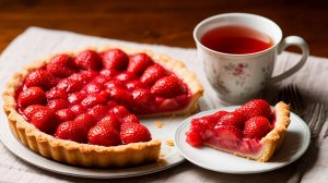 Клубничный пирог в духовке. Простой видеорецепт