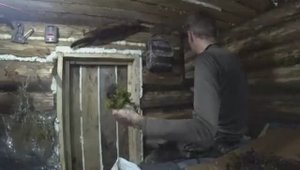 ИЗБА В ТАЙГЕ УКРЫЛА ОТ СИЛЬНОГО ДОЖДЯ. ЖИЗНЬ И ПОВСЕДНЕВНЫЕ ХЛОПОТЫ. В ЭТОЙ ИЗБЕ КАК ДОМА.