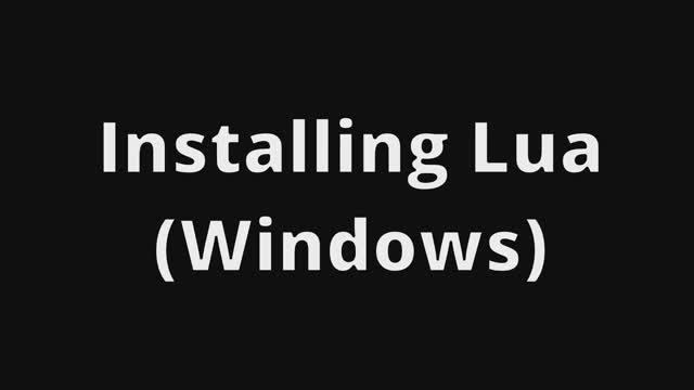 01_LUA BASICS_installing_running Lua (VSCode) смотреть онлайн
