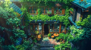 Ghibli Coffee Shop ☕️ Music to put you in a better mood 🌿 lofi hip hop - lofi songs study relax