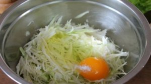 Оладьи из кабачков и капусты