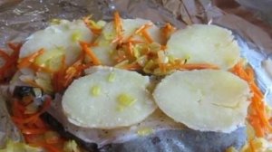 Палтус, запеченный в духовке