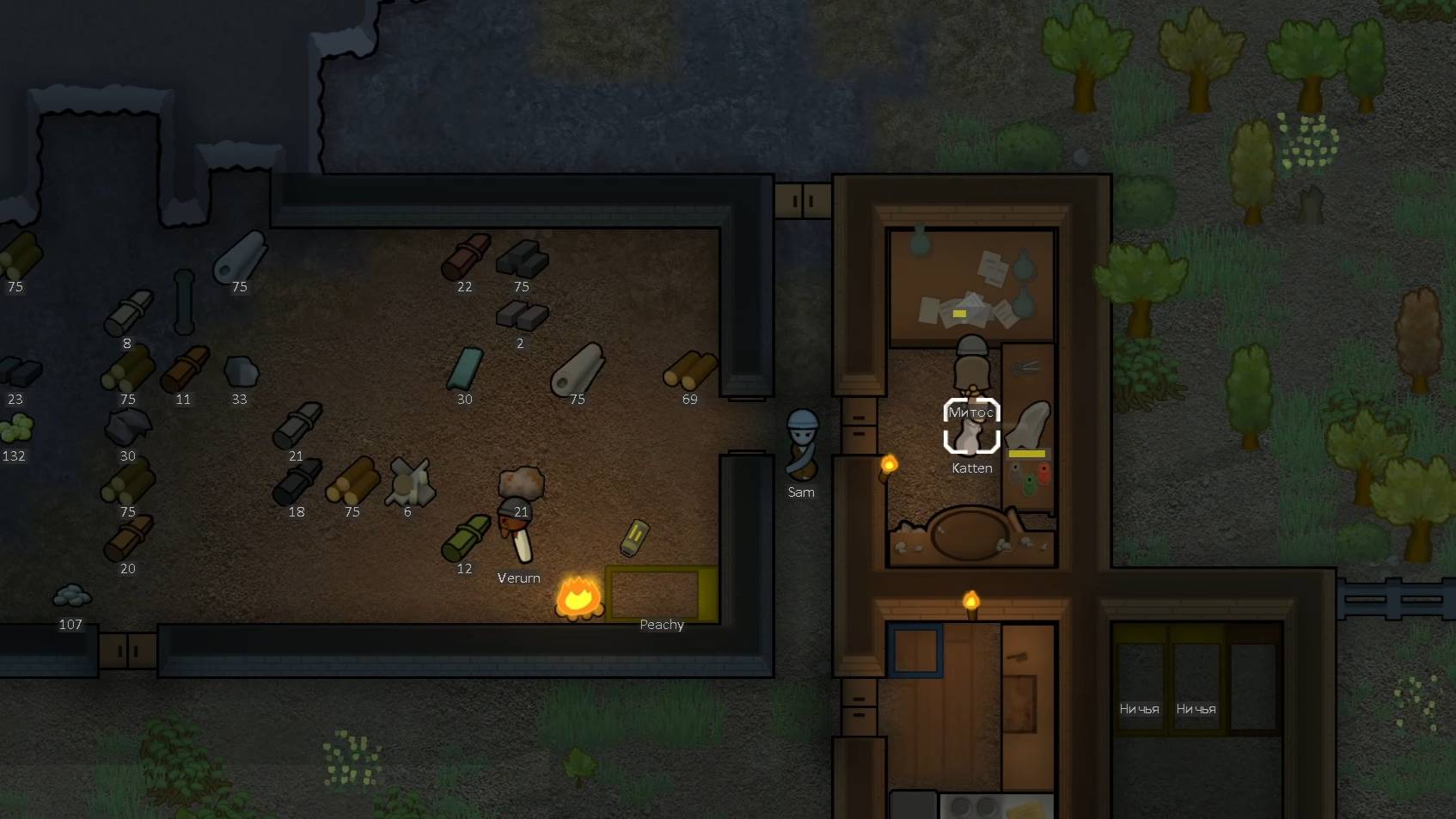 Науч халат и амброзия RimWorld 09