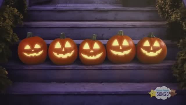 Five Little Pumpkins _ Super Simple Songs - английские песни для детей на хэллоуин