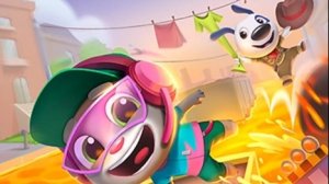 Говорящий Том бег за золотом.Бегите, прыгайте и мчитесь с Говорящим Томом в увлекательной погоне за