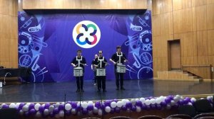 "Осенний град' Федотов Р репетиция ансамбля барабанщиков к выступлению