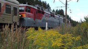 Электровоз ВЛ80с-1524 с хозяйственным поездом на перегоне Толоконцево - Киселиха