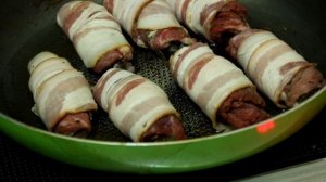 Рулетики из говядины с начинкой