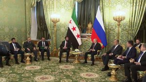 Владимир Путин в Кремле принял президента Сирии Ахмеда аш-Шараа