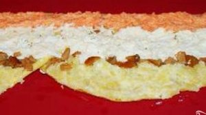 Салат Пенек с опятами