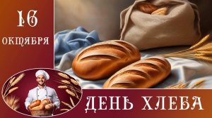 С НАСТУПАЮЩИМ ПРАЗДНИКОМ - ВСЕМИРНЫМ ДНЁМ ХЛЕБА. ПОЗДРАВЛЕНИЕ