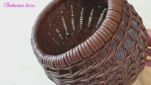 Легкая загибка обмотка на корзине из газет!