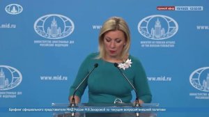 Мария Захарова: Ситуация на Ближнем Востоке прокомментирована С.В.Лавровым, 15 октября 2025 года