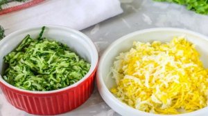 Салат с зеленым яблоком слоями