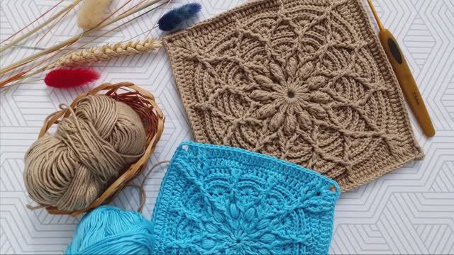 Роскошный мотив крючком ✨ Декор для сумки, подушки, пледа ✨ Часть 2 - заключительная ✨
