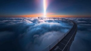 Spiral to the Infinite 🌪️ 2-Hour Serene Ambience | Pillar of Light & Shifting Horizons | Mystical
