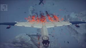 Крушение самолета в воздухе, обстрел самолета