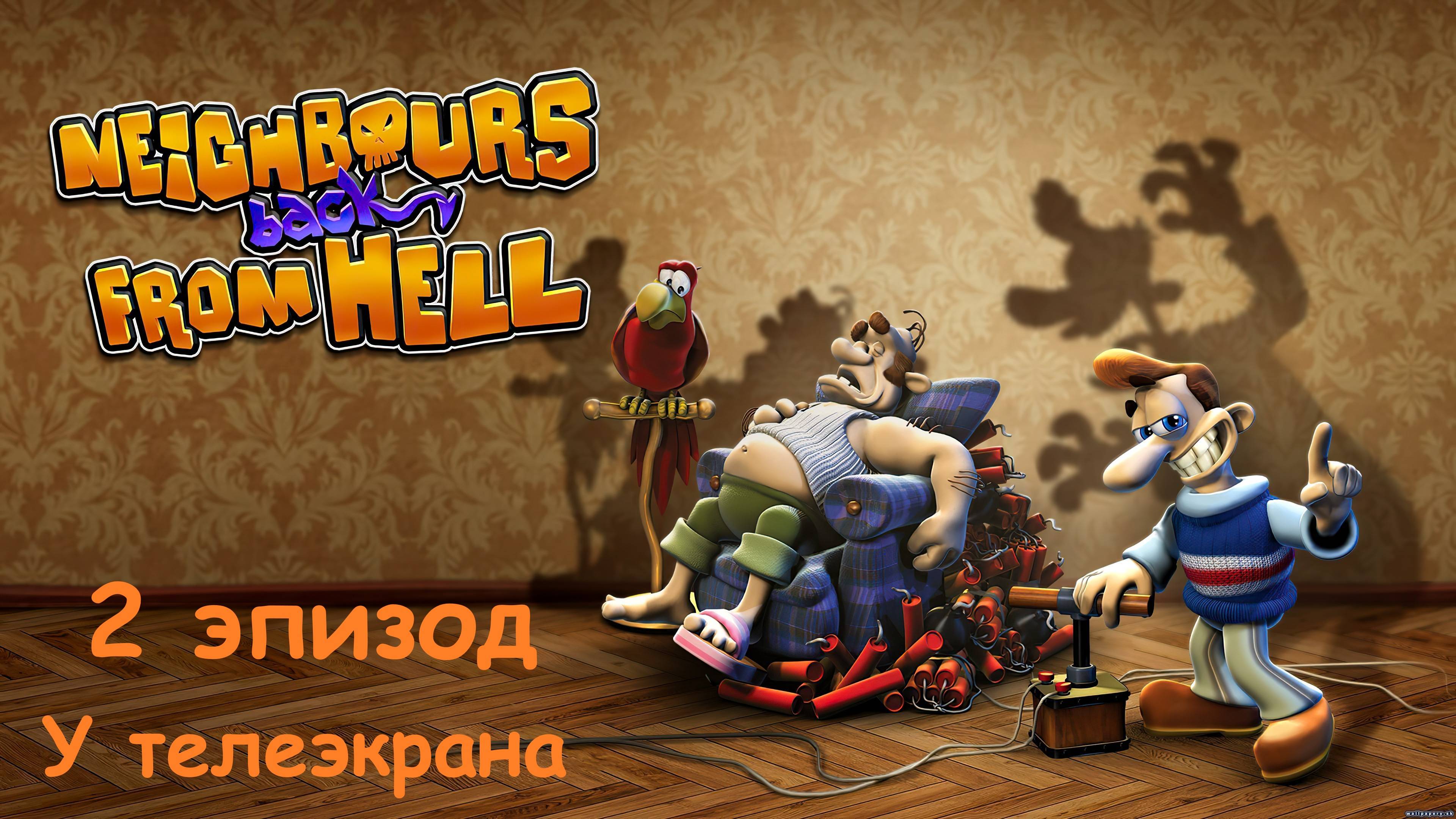 Прохождение Neighbours back From Hell. 2 эпизод: У телеэкрана
