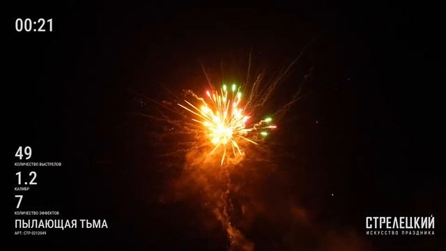 Фейерверк 49 залпов «Пылающая Тьма» Стрелецкий СТР0212049 смотреть онлайн