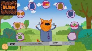 Три кота и кошечка! Мини игры для детей!