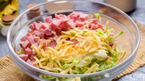 Оладьи из кабачков с ветчиной и сыром