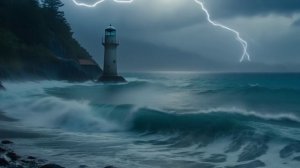 Футаж Шторм на море.mp4