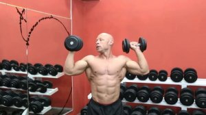 ЖИМ ГАНТЕЛЕЙ СТОЯ