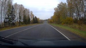 Дорога Рыбинск - Ярославль ASMR  с комментариями. ПРАВЫЙ берег Волги. Осень и дождь.