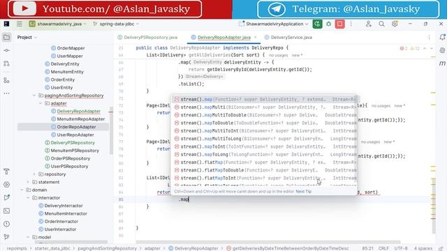 76 Hibernate интерфейс PagingAndSortingRepository для хранения доставок [Spring с нуля]