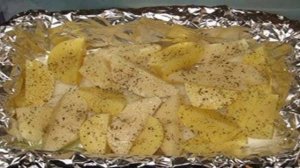 Куриная голень с картошкой в духовке