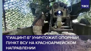 "Гиацинт-Б" уничтожил опорный пункт ВСУ на красноармейском направлении