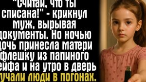 “Считай, что ты списана!” — крикнул муж, вырывая документы. Но ночью дочь принесла матери флешку...