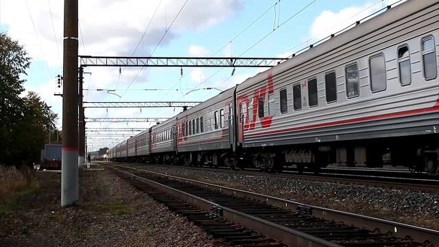 электровоз чс4т с пассажирским поездом смотреть онлайн