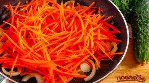 Салат из жареных огурцов