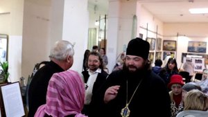 Епископ Феодосийский и Керченский Иларион на открытии выставки в музее Древностей Славяне и Правосла