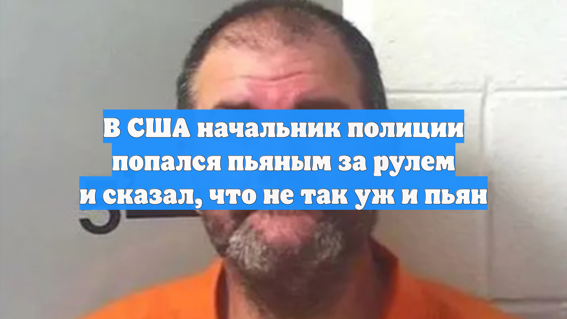 В США начальник полиции попался пьяным за рулем и сказал, что не так уж и пьян