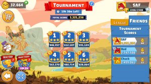Angry Birds Friends. Tournament (15.10.2025). All levels 3 stars. Passage from Sergey Fetisov