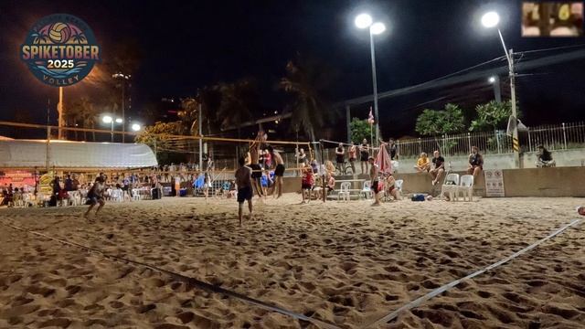 Spikertober. Pattaya  Advanced  vs Matt Pawel beachvolleyball