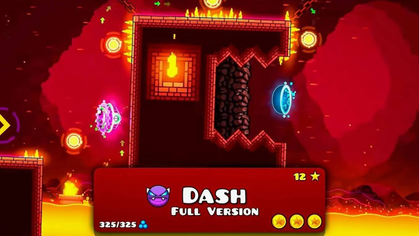Dash Full | Geometry Dash | remix song смотреть онлайн
