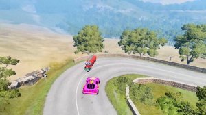 ЭПИЧНЫЙ ПОБЕГ С ТОПОВОГО ГРУЗОВИКА-МОНСТРА ПРОТИВ АВТОМОБИЛЯ В BEAMNG DRIVE