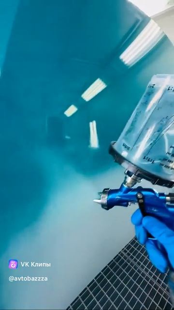 покраска капота за один проход акрилом без лака