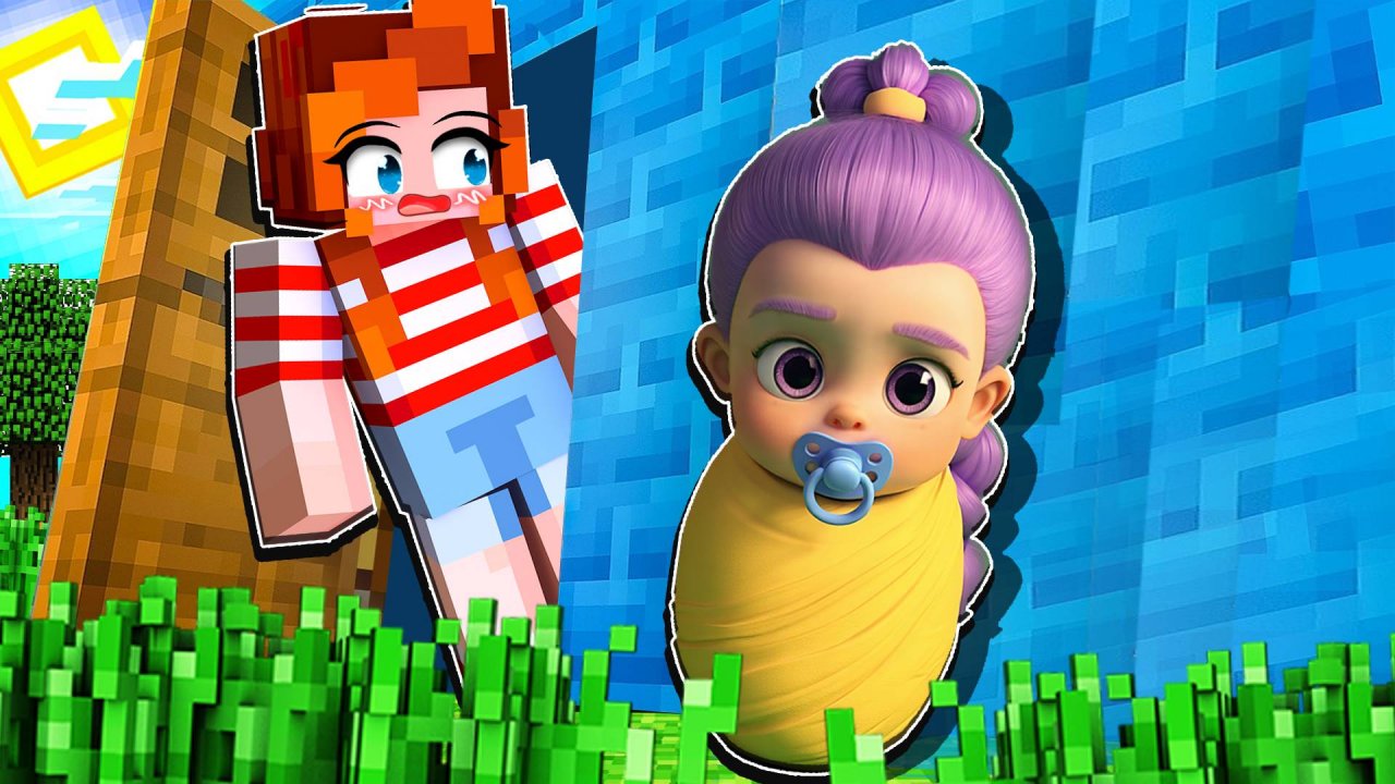 ШОК! 😭 МНЕ ПОДКИНУЛИ РЕБЕНКА РУМИ ПОД ДВЕРЬ! ЧТО ДЕЛАТЬ В МАЙНКРАФТ?