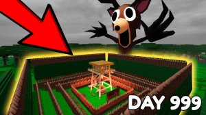 Я построил САМУЮ БЕЗОПАСНУЮ БАЗУ в игре 99 НОЧЕЙ В ЛЕСУ Роблокс