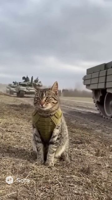 Танки едут - кот сидит \ РФ смотреть онлайн