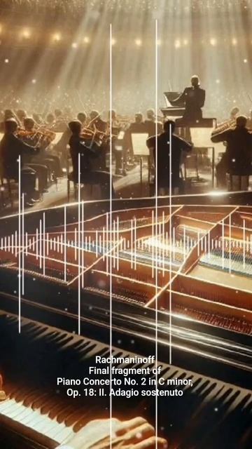 Рахманинов — Adagio sostenuto  - Финальный фрагмент: романтично, чисто и тепло смотреть онлайн