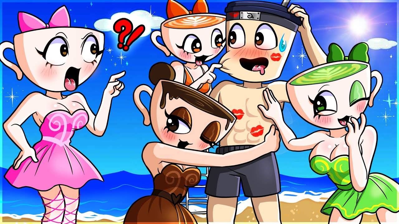 Капуччина ПРОТИВ красочного Напитка! Настоящий Капуччина в шоке!🏖️ | Brainrot и Sprunki смотреть онлайн